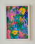 Flores - Cho Bracamonte - 15, 5 x 22 cm - Marcadores sobre papel, enmarcada