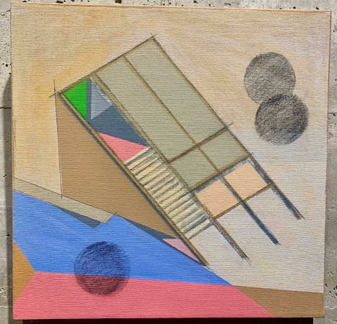 S/t - Pablo Bisio - Covers - Técnica mixta sobre tela 40x40cm