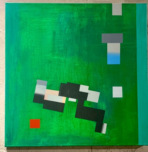 S/t - Pablo Bisio - Covers - Técnica mixta sobre tela 80x80cm