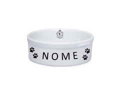 Comedouro Pet de Porcelana Personalizado com Nome 500 ml