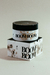 Pote de gel esfoliante para bumbum BOOM BOOM, com embalagem em caixa decorada.