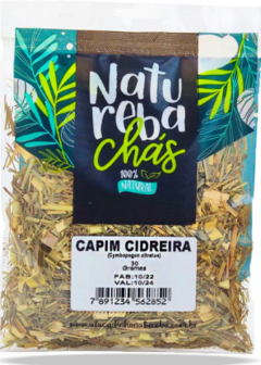 Capim Cidreira (Cymbopogon citratus) - Chá Natureba