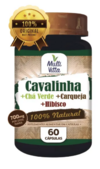 CAVALINHA + CHÁ VERDE + CARQUEJA + HIBISCO 700MG 60 CAPS - MULTIVITTA