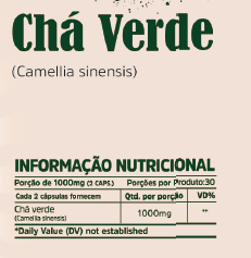 CHÁ VERDE (CAMELLIA SINENSIS) 1000MG 60 CAPSULAS - MULTVITTA - comprar online
