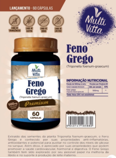 Feno Grego 500mg 60 caps - multivitta