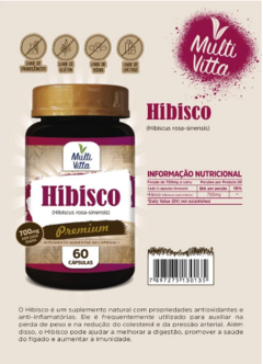 HIBISCO 700MG 60 CAPS - MULTIVITTA