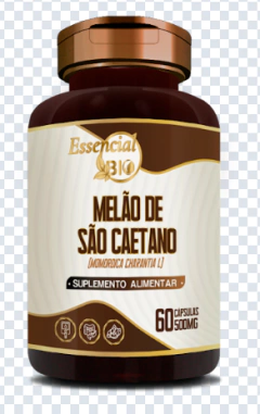 MELÃO DE SÃO CAETANO 500MG 60 CAPS - ESSENCIAL BIO - comprar online