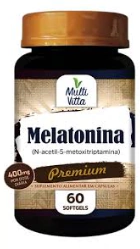 Melatonina 400mg 60 caps - Multivitta - comprar online