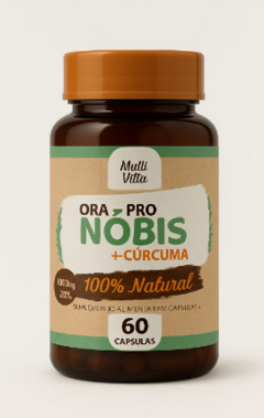 Ora Pro Nóbis com Cúrcuma 60 cápsulas 1500mg - Multi Vitta