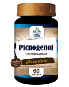 Picnogenol com Procianidinas 2000mg com 60 cápsulas Multivitta - comprar online