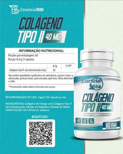 COLÁGENO TIPO II 40mg 60caps - ESSENCIAL BIO - comprar online