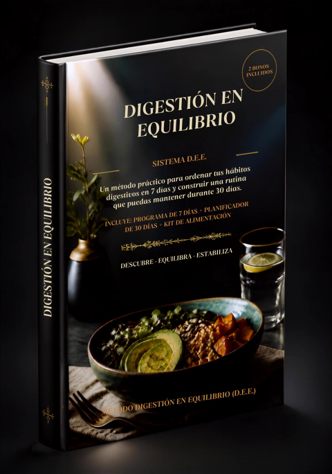 Digestión en Equilibrio: Método D.E.E. Ebook Digital + 2 Bonos Gratis
