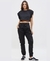 CALÇA JOGGER CARGO FEMININA PRETO E VERDE