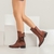 BOTA FEMININA COMITIVA EM COURO PINHÃO OLD