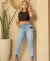 CALÇA JOGGER JEANS SKINNY FEMININA