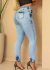 CALÇA JOGGER JEANS SKINNY FEMININA - loja online