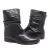 BOTA FEMININA EM COURO PRETO BURNED - loja online