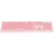 Teclado Multimidia USB Dynamic Circle ABNT2 Teclas Redondas Cabo USB 1.8M Rosa - Dc120r