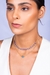 Choker Com 16 Olhos Gregos Azul Folheado Em Ouro 18k