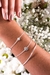Pulseira De Prata Pura 990 Com 2 Redondos Martelados