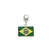 Berloque Prata Pura 990 Bandeira Do Brasil