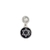 Berloque Prata Pura 990 Estrela De Davi 11Mm Para Pulseira