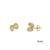 Brinco 2 Pérolas Com Fio Folheado Em Ouro 18k
