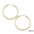 Brinco Argola Embutida Folheado Em Ouro 18k