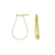 Brinco Argola Gota Fio ½ Cana Ganch Folheado Em Ouro 18k