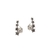Brinco De Prata Pura 990 Ear Cuff Baby Com 4 Estrelas Reticuladas