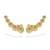 Brinco Ear Cuff Com 5 Bolinhas Diamantadas Folheado Em Ouro 18k