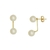 Brinco Greyce Kelly Perola Folheado Em Ouro 18k