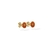 Brinco Laranja Com Resina Caramelo Folheado Em Ouro 18k - comprar online
