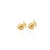 Brinco Infantil Raio Liso 6Mm Tarraxa Baby Folheado Em Ouro 18k