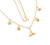 Choker Com 1 Rabo De Sereia 2 Buzio 2 Estrela Do Mar Folheado Em Ouro 18k