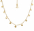Choker Com 11 Redondos Lisos 35Cm Com Alongador De 10Cm Folheado Em Ouro 18k - comprar online