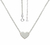 Choker De Prata Pura 990 Com Coração 12Mm Liso