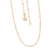 Corrente Bolinha 1,2Mm Diamantada 40Cm Folheado Em Ouro 18k