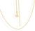 Corrente 0.35 Cadeado 45Cm Folheado Em Ouro 18k