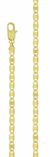 Corrente 0.50 Palito Lisa 45Cm Folheado Em Ouro 18k