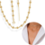 Choker Com 29 Corações Lisos Maciços 30cm na internet