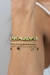 Pulseira Com 5 Redondo 6mm Folheado A Ouro 18k