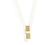 Escapulário Cadeado Nossa Senhora Do Carmo e Sagrado Coração de Jesus 60cm Folheado Em Ouro 18k - comprar online