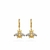 Brinco De Argolinha Com Abelha Com Ródio Banhado A Ouro 18k - comprar online