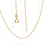 Corrente 0.40 Veneziana Longa 70cm Folheado Em Ouro 18k