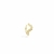 Piercing Fake V Com Zirconia Semijoia Linha Luxo + Organza - comprar online