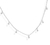 Gargantilha De Prata Pura 990 Com 9 Redondos 4Mm Diamantado 40Cm