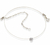 Gargantilha De Prata Pura 990 Com Fio De Nylon E 1 Pedra Zircônia 6Mm
