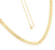 Choker Com Corrente Escama De Peixe Lisa Folheado Em Ouro 18k