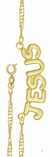Gargantilha Com Jesus Folheado Em Ouro 18k